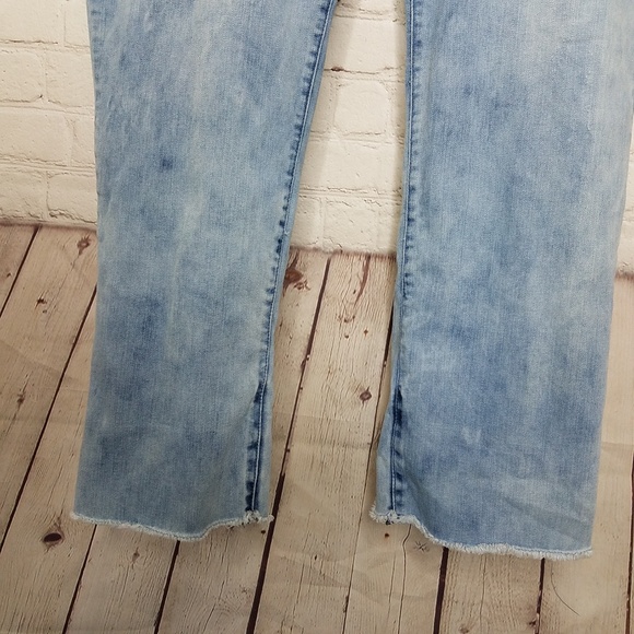 Vintage America Jeans Boho Capri Raw Hem 22 W - Picture 3 of 8